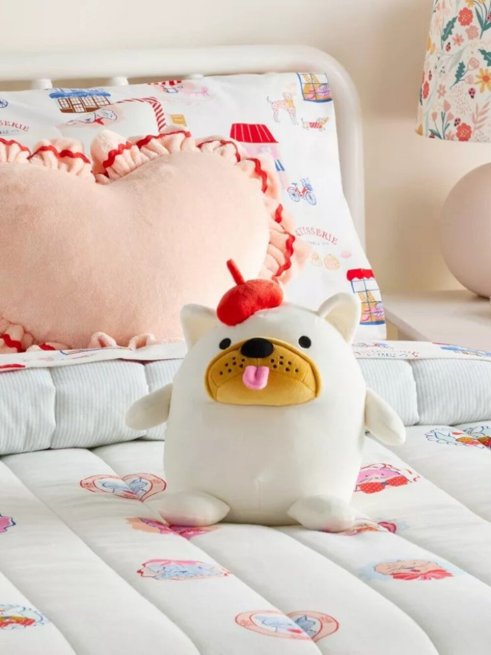 NWT! Target Frenchie Mini Weighted Plush Throw Pillow - Pillowfort